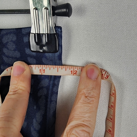 Spanx Look At Me Now High Rise Leggings Women’s Med Indigo Geo Seamless Pull On - Picture 4 of 6